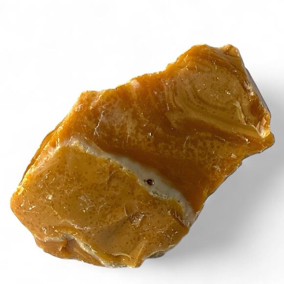 Carmel Chocolate Cream Art Glass Cullet Slag Glass #4XL96 - Picture 1 of 5